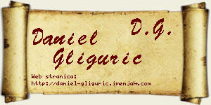 Daniel Gligurić vizit kartica